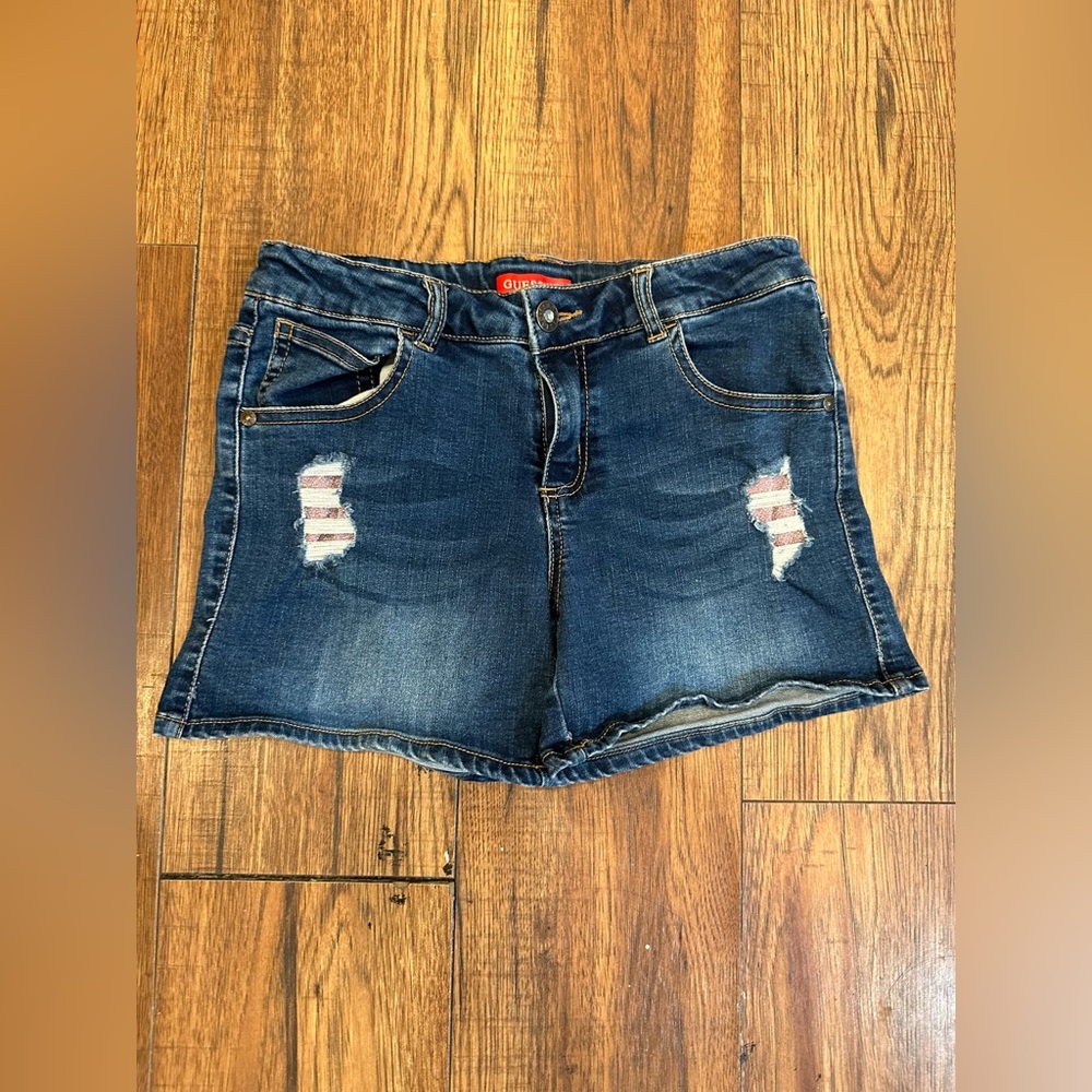 GUESS Kids Girl's Denim Shorts - Sz 12.